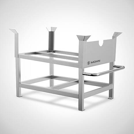 Stainless steel IBC rack for 570 kg oil IBC | Mohn GmbH