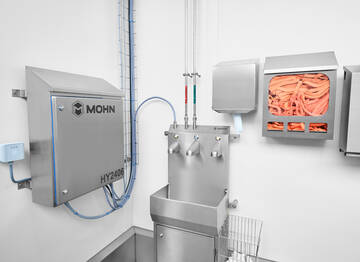 Hand-Hygienestation Typ Clean-Center mit externem Schaltschrank (Personal-Hygieneschleuse) | Mohn GmbH
