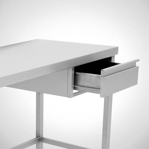 Untergebaute Kastenschublade Typ KSL-U 400, Art.-Nr. 21.00.08.85, Arbeitstisch ohne hintere Tischplattenaufkantung
